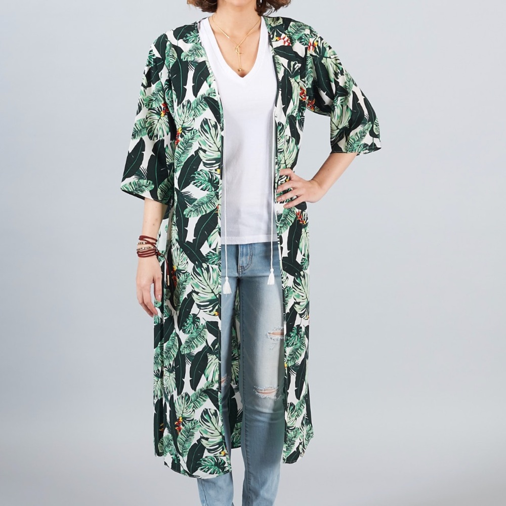Rachael Zoe Palm Leaf Duster